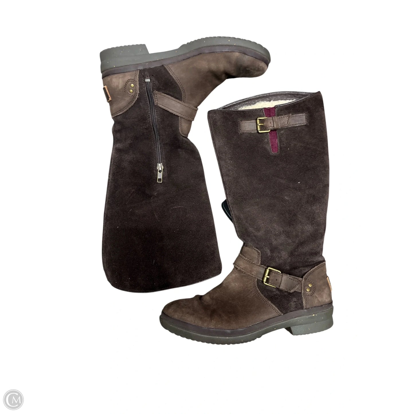 Boots Designer By Ugg In Brown, Size: 7.5