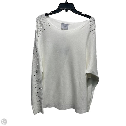 Sweater By liv milano In White, Size: Xl