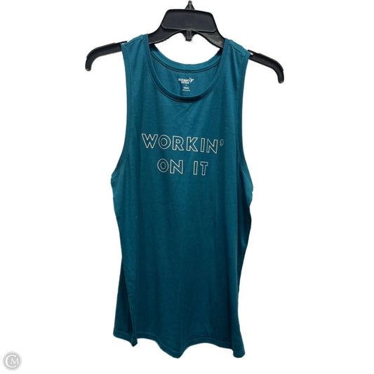 Athletic Tank Top By Old Navy In Teal, Size: L