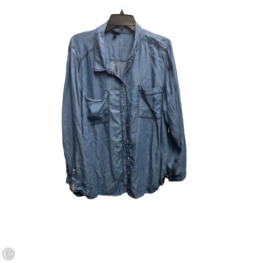 Top Long Sleeve By Torrid In Blue Denim, Size: 3x