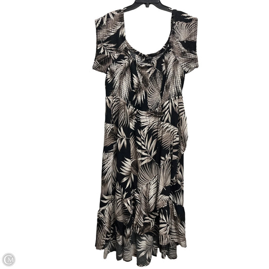 Dress Casual Maxi By Torrid In Black & Brown, Size: 4x