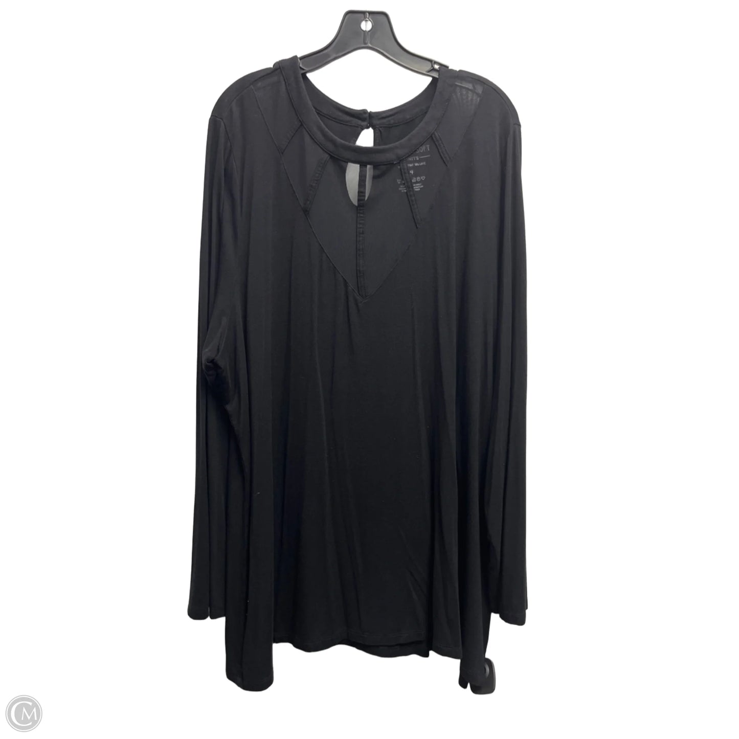 Top Long Sleeve By Torrid In Black, Size: 4x