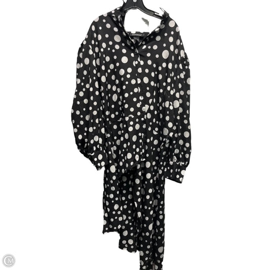Tunic Long Sleeve By Ashley Stewart In Black & White, Size: 22