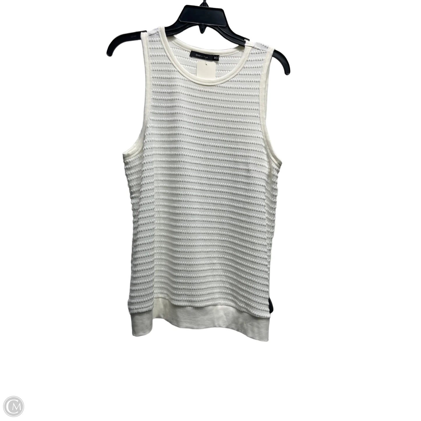 Top Sleeveless By Doe & Rae In White, Size: M