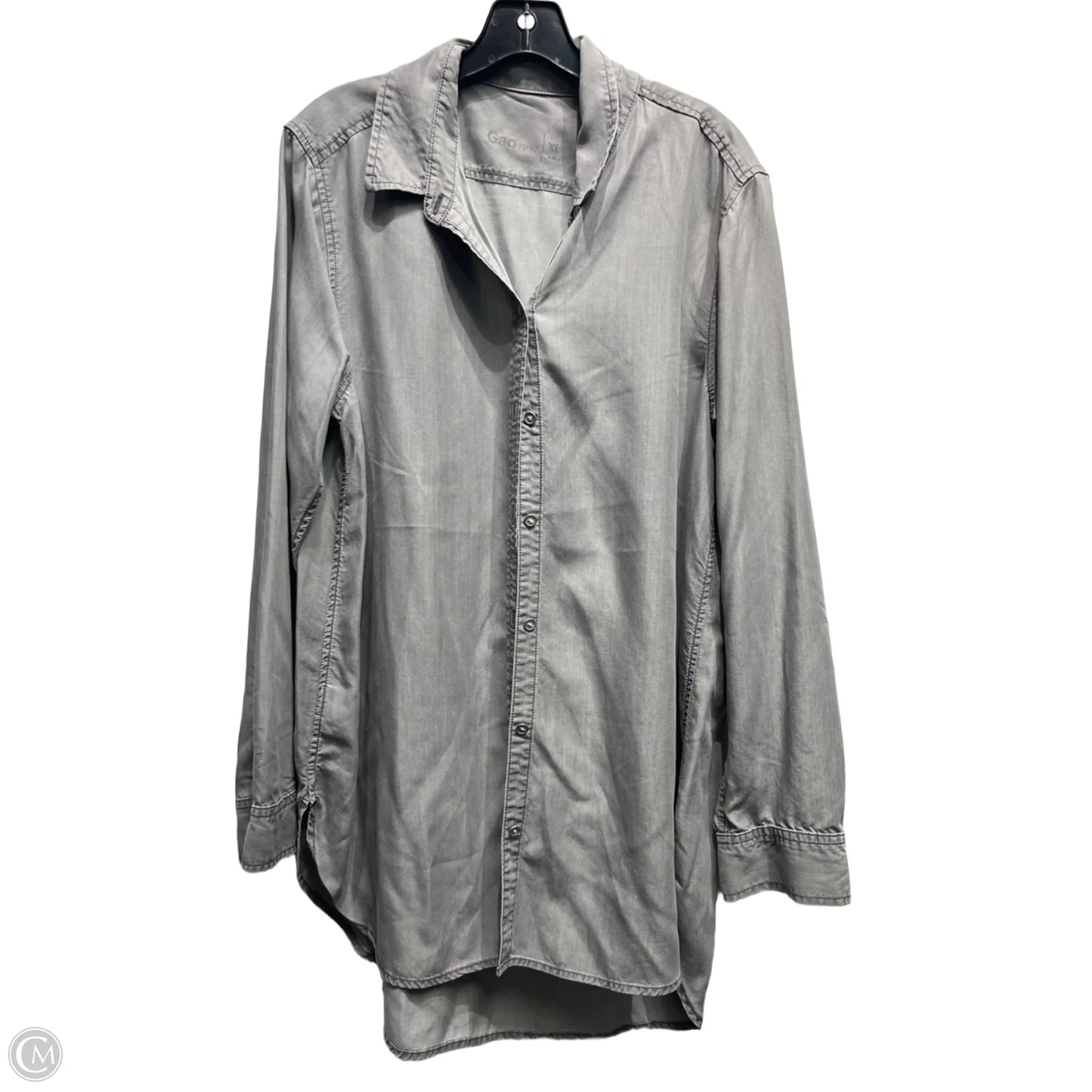 Top Long Sleeve By Gap In Grey, Size: Xl