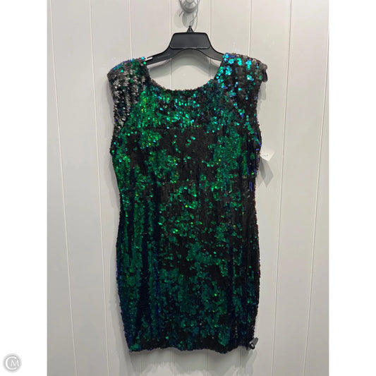 Dress Party Short By Cmc In Black & Blue, Size: 18