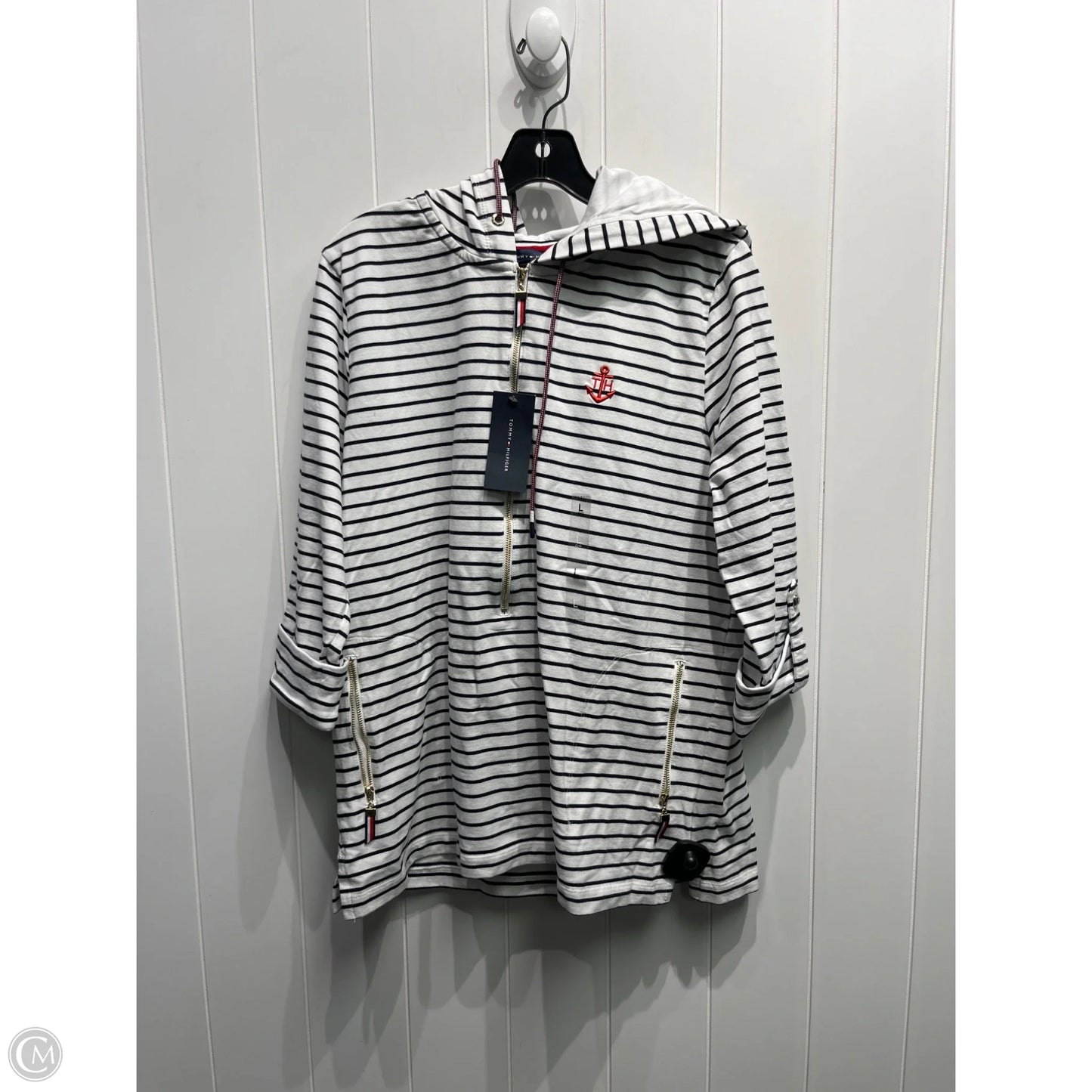 Jacket Other By Tommy Hilfiger In Blue & White, Size: L