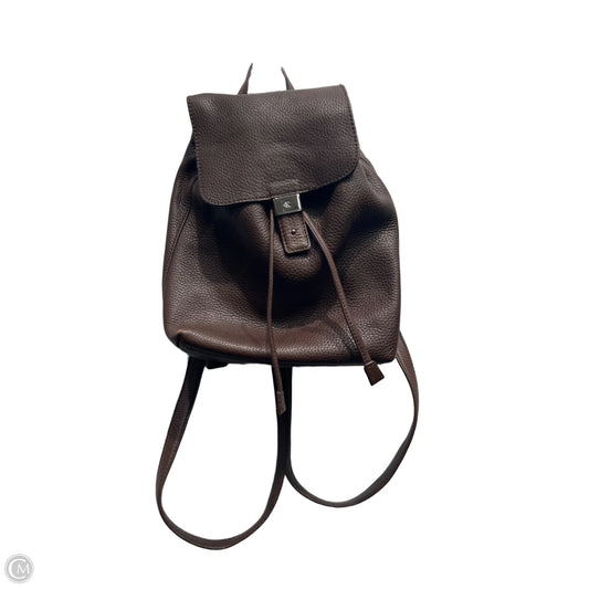Backpack Leather By Calvin Klein, Size: Small