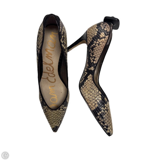 Shoes Heels Stiletto By Sam Edelman In Snakeskin Print, Size: 8