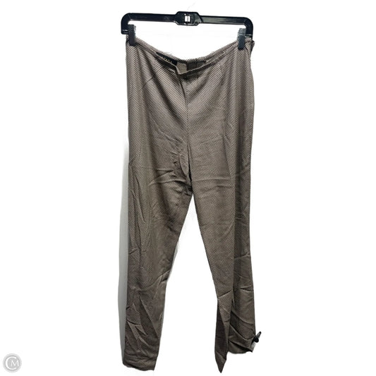 Pants Designer By Escada In Brown & Cream, Size: M