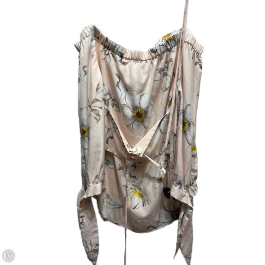 Top Long Sleeve By Joa In Pink & Yellow, Size: M