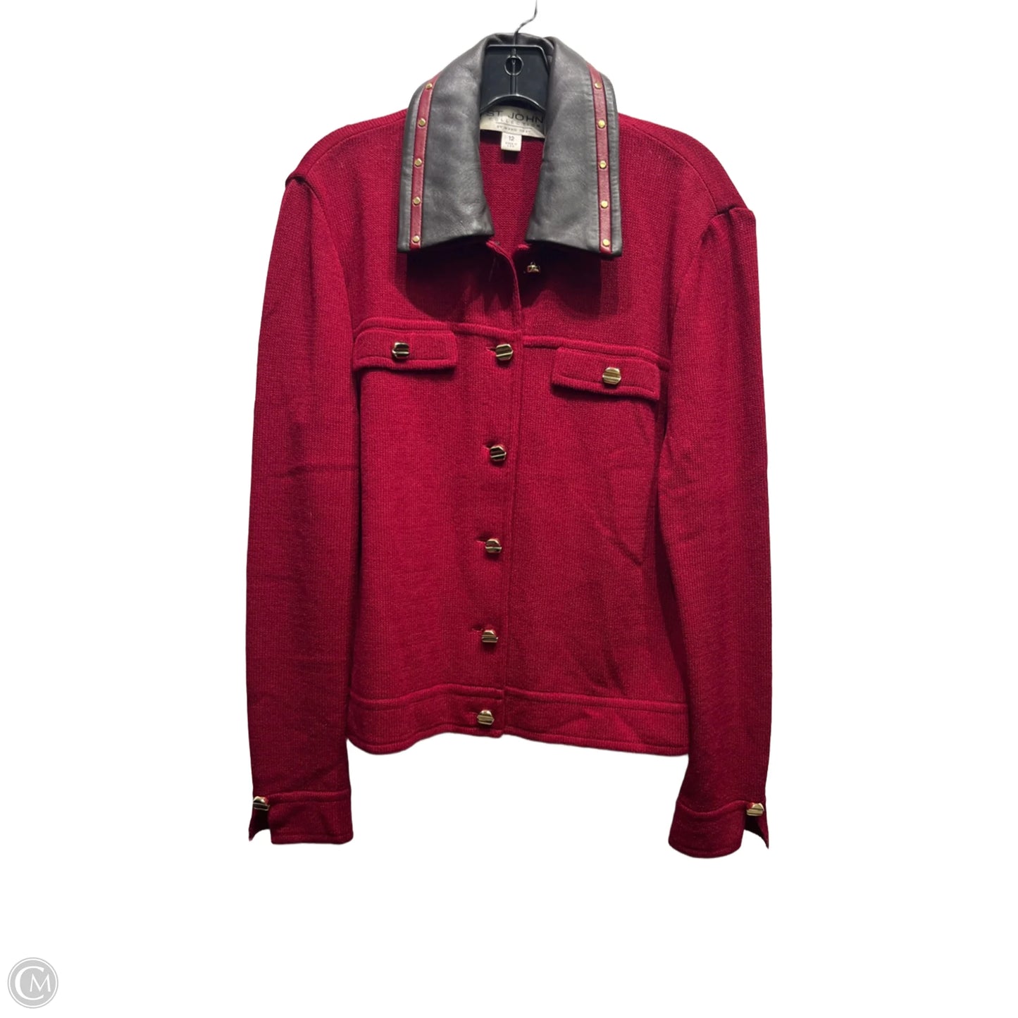Jacket Designer By St John Collection In Red, Size: 12
