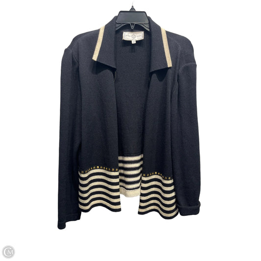 Jacket Designer By St John Collection In Black & Cream, Size: L