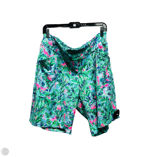 Shorts Designer By Lilly Pulitzer In Green & Pink, Size: 16