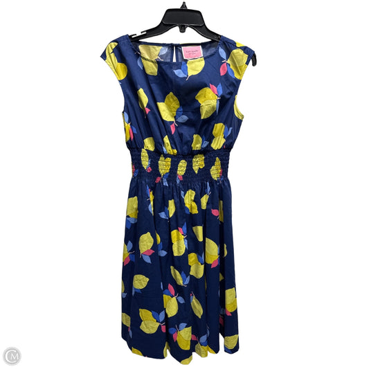 Dress Designer By Kate Spade In Blue & Yellow, Size: 6