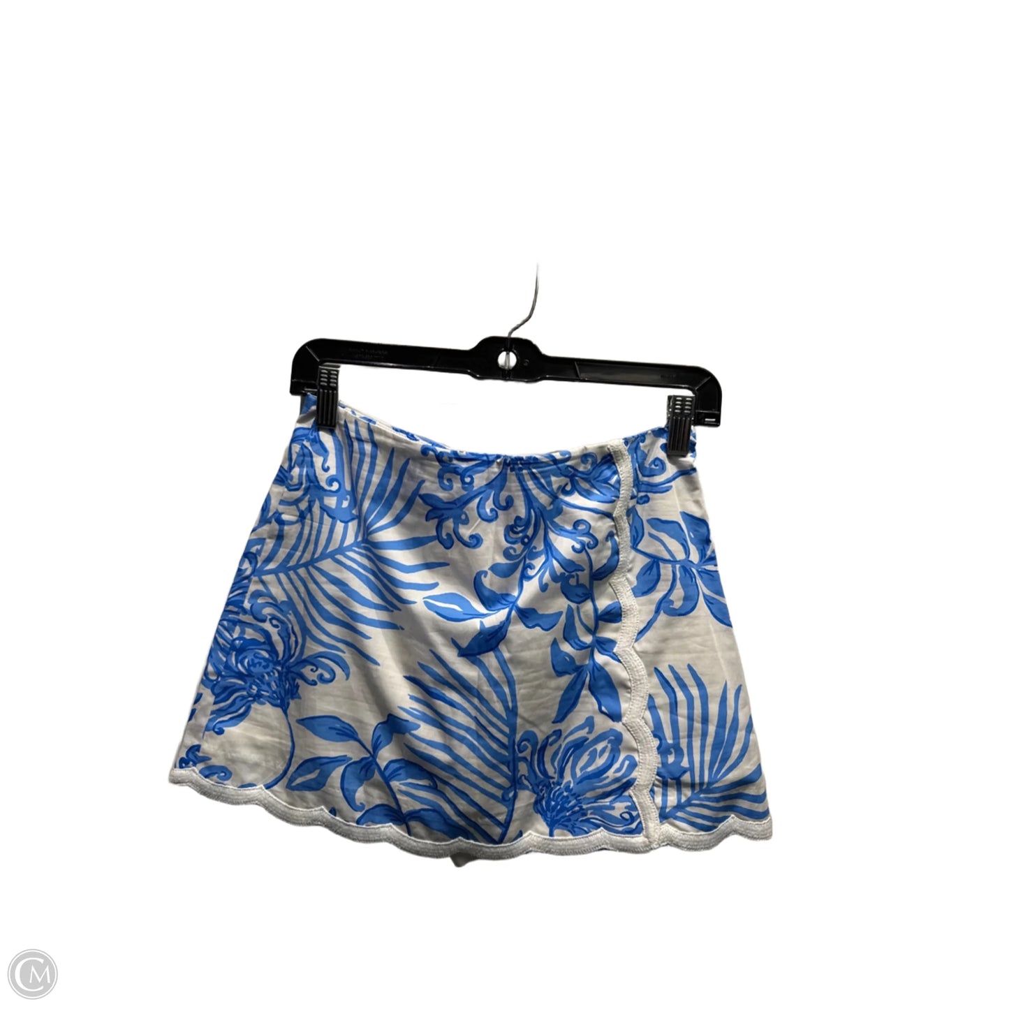 Skort Designer By Lilly Pulitzer In Blue & White, Size: 2