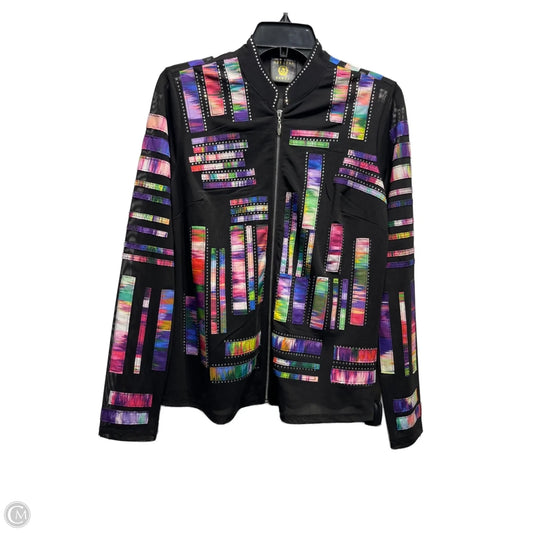 Jacket Other By vecceli italy In Black & Purple, Size: S