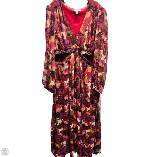 Dress Casual Maxi By Sofia By Sofia Vergara In Maroon, Size: Xxl