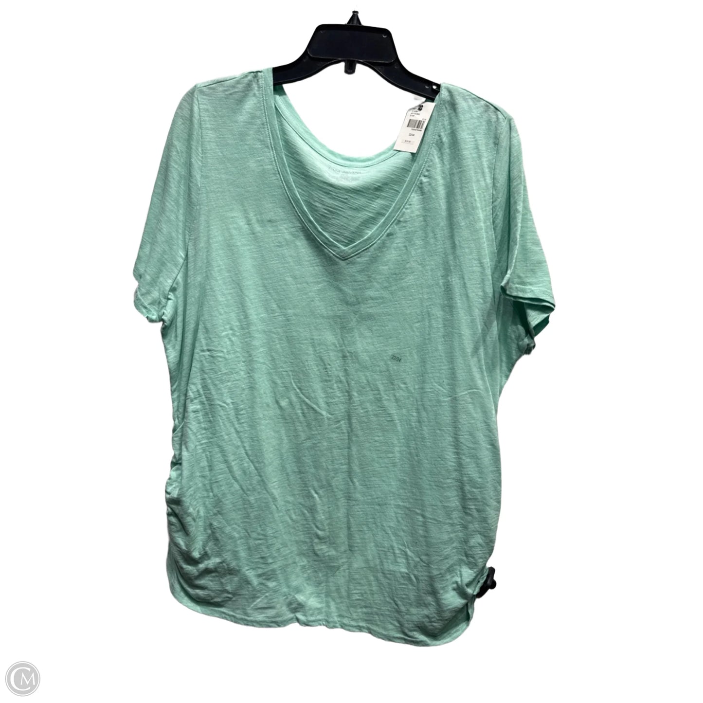 Top Short Sleeve Basic By Lane Bryant In Green, Size: 22
