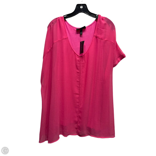 Top Short Sleeve By Lane Bryant In Pink, Size: 22