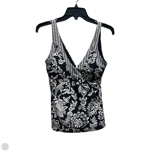 Swimsuit Top By Sealevel In Black & White, Size: 6