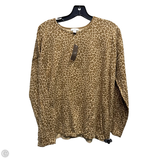Sweater By J. Jill In Animal Print, Size: M