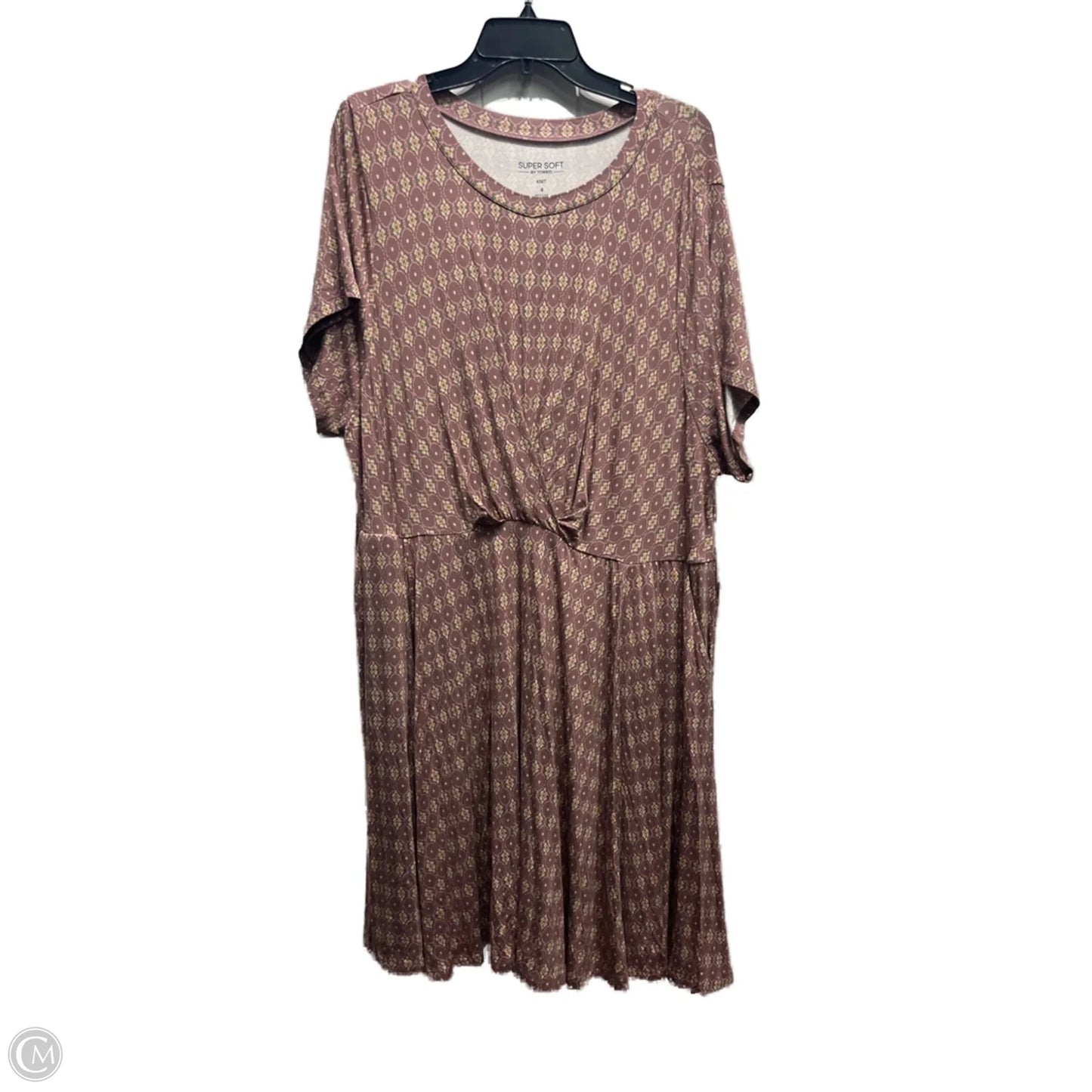 Dress Casual Short By Torrid In Green & Purple, Size: 4x