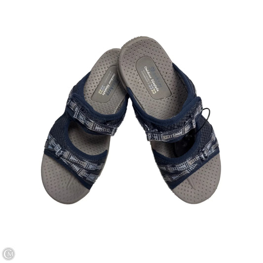 Sandals Flats By Skechers In Navy, Size: 8