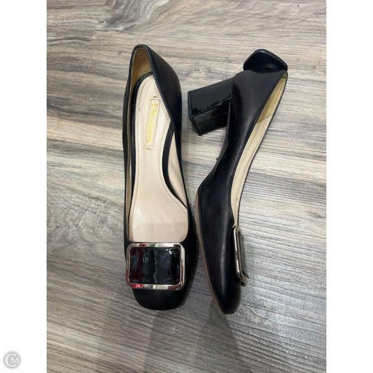 Shoes Luxury Designer By Prada In Black, Size: 10