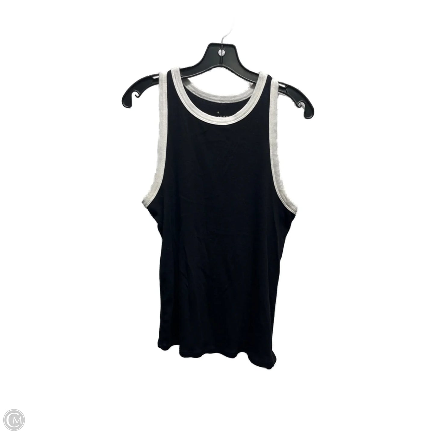 Top Sleeveless Basic By A New Day In Black & White, Size: Xl