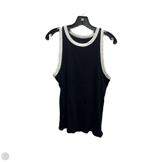 Top Sleeveless Basic By A New Day In Black & White, Size: Xl