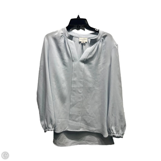Blouse Long Sleeve By charolette brodu In Blue, Size: Xl