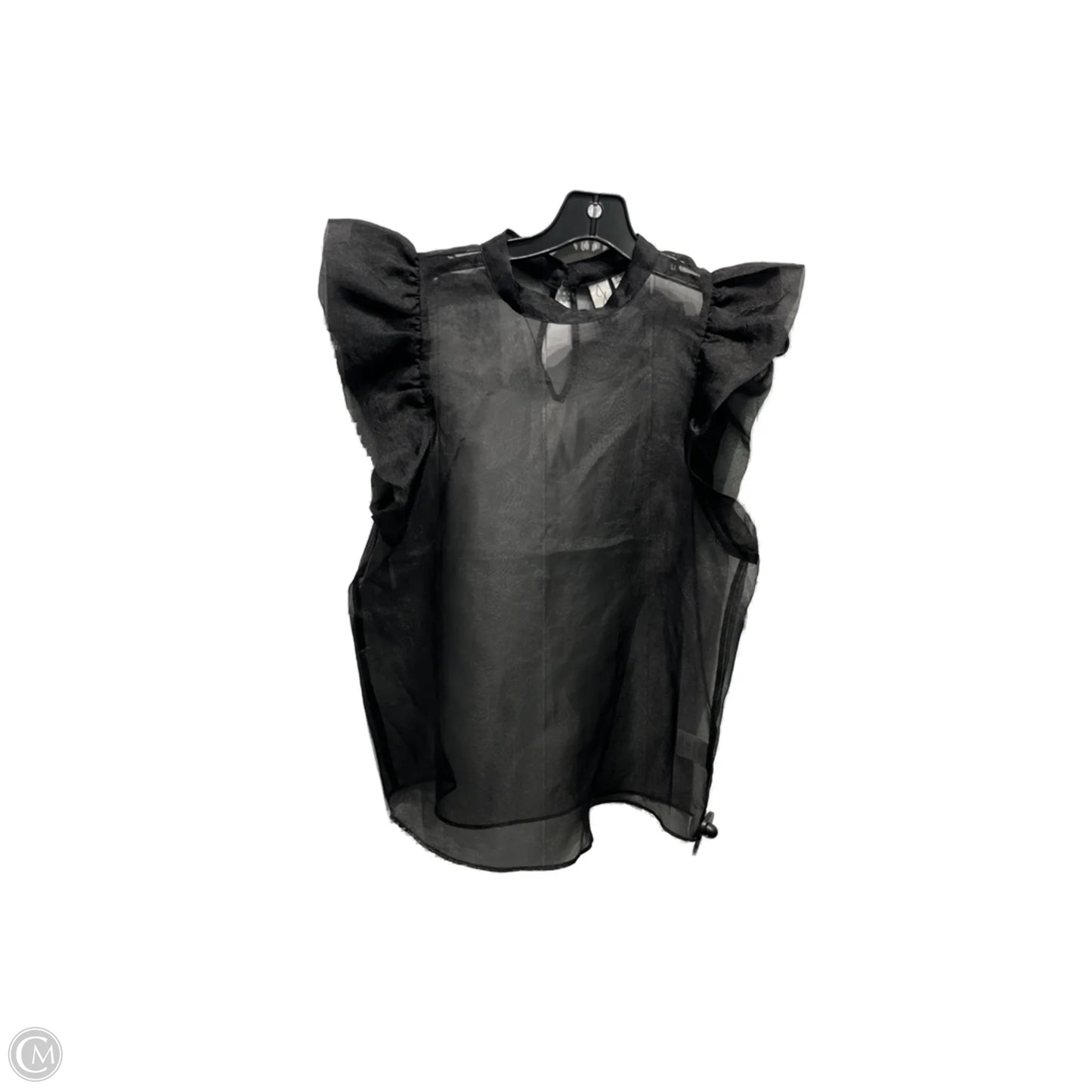 Blouse Short Sleeve By Joie In Black, Size: M