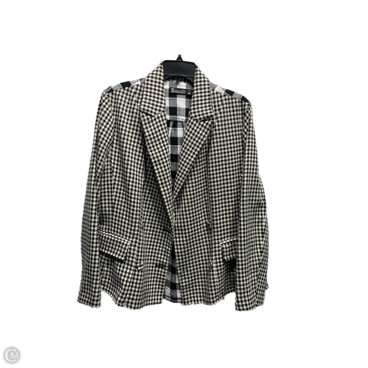 Blazer By New York And Co In Black & Tan, Size: L