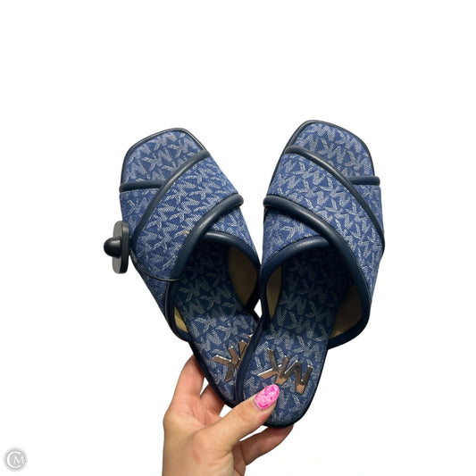 Sandals Designer By Michael Kors In Navy, Size: 6.5