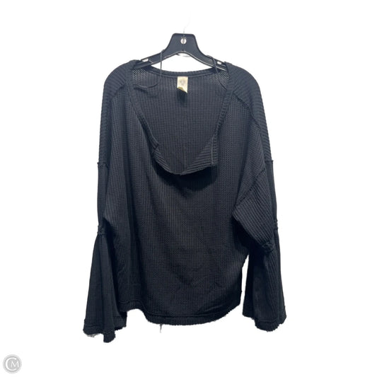 Top Long Sleeve By Free People In Black, Size: M