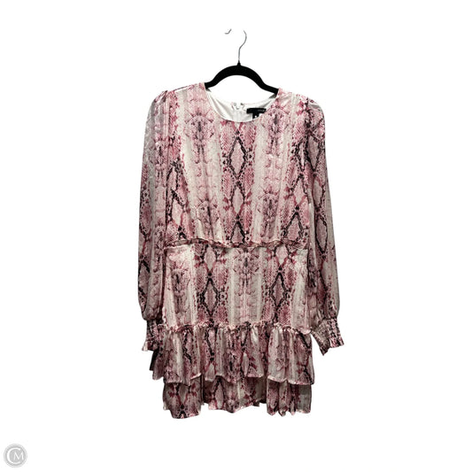 Dress Work By Aqua In Pink & White, Size: M