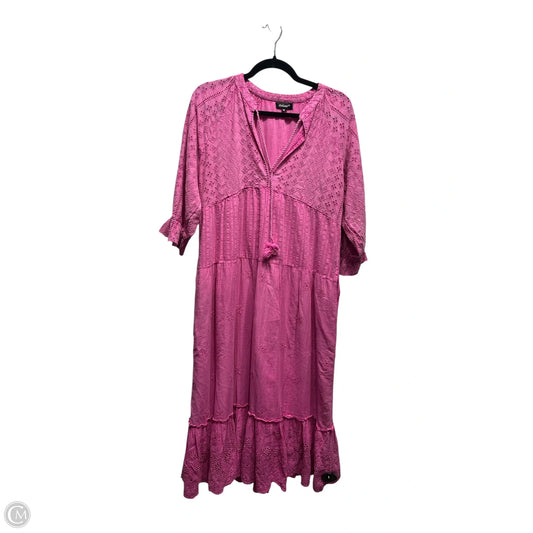 Dress Casual Maxi By tolani In Pink, Size: M