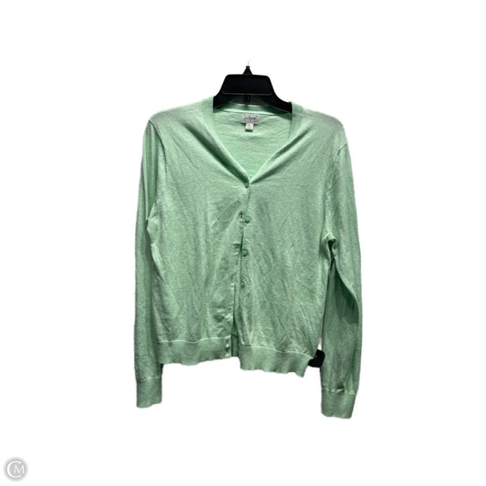 Sweater Cardigan By J. Crew In Green, Size: L