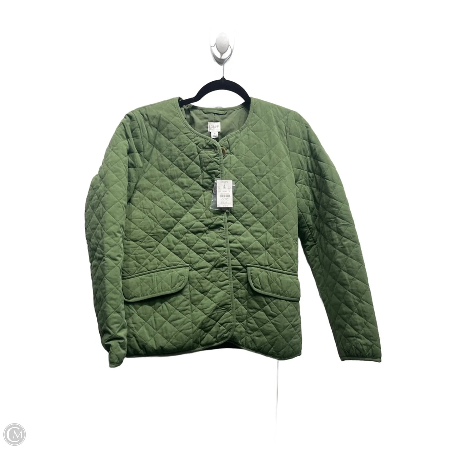 Jacket Puffer & Quilted By J. Crew In Green, Size: 4
