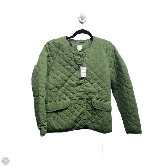 Jacket Puffer & Quilted By J. Crew In Green, Size: 4