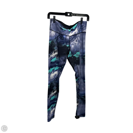 Athletic Leggings By Lululemon In Black & Blue, Size: 8