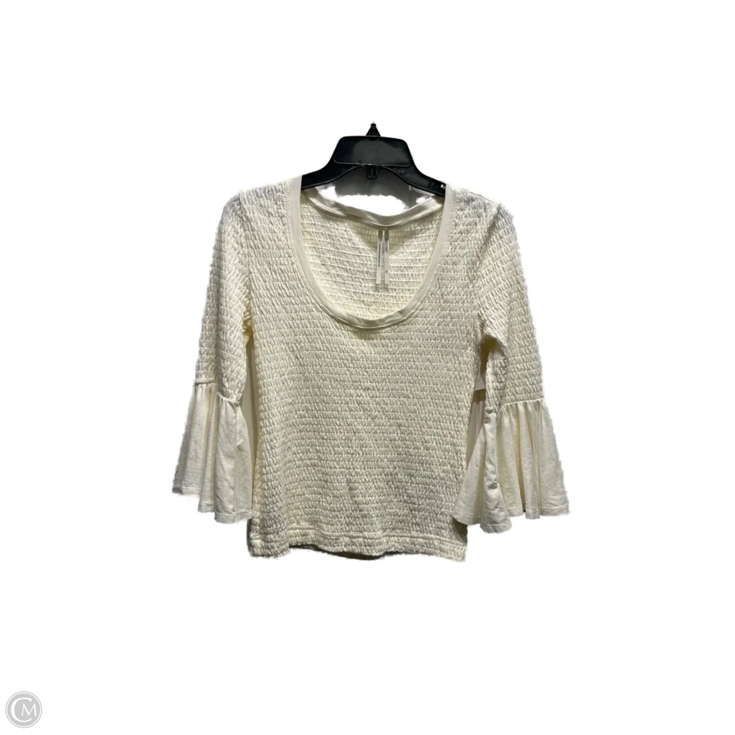 Top Long Sleeve By Anthropologie In Ivory, Size: Xs