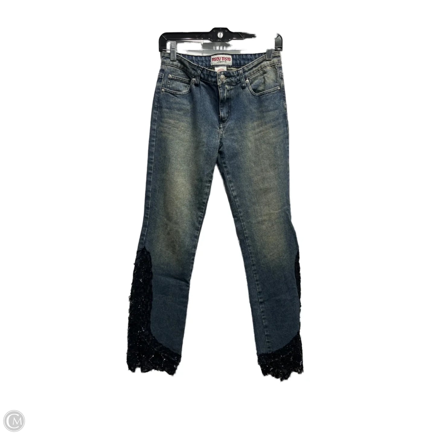 Jeans Wide Leg By Bisou Bisou In Blue Denim, Size: 6