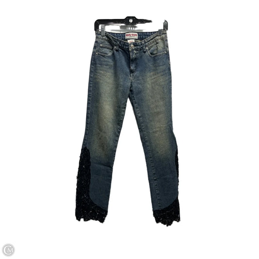 Jeans Wide Leg By Bisou Bisou In Blue Denim, Size: 6