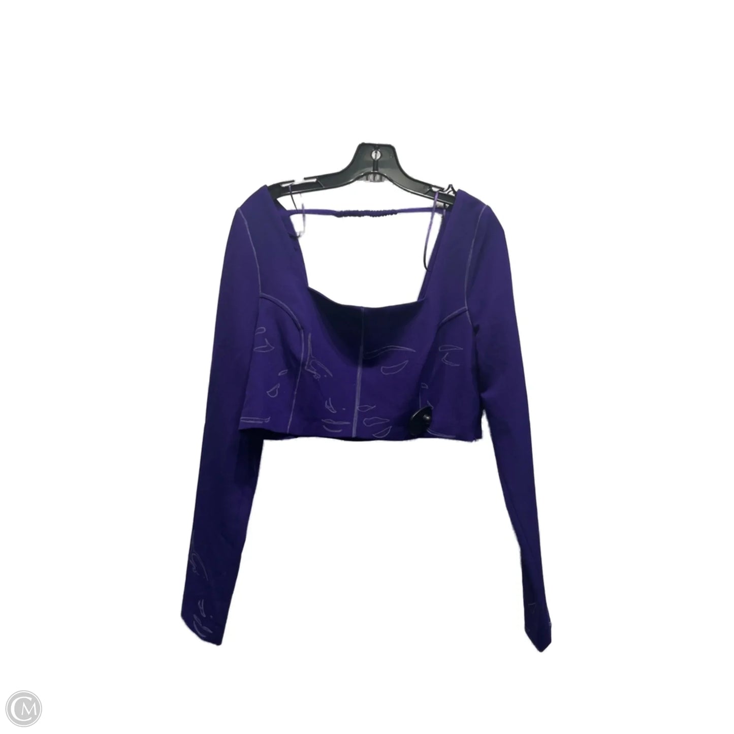 Top Long Sleeve By Zara In Purple, Size: Xl