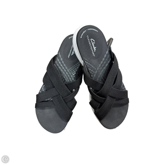 Sandals Flats By Clarks In Black, Size: 7