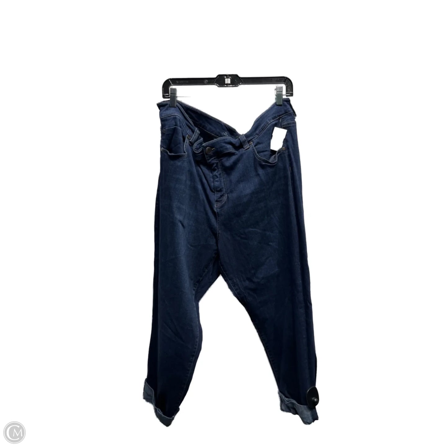 Jeans Cropped By Liverpool In Blue Denim, Size: 24