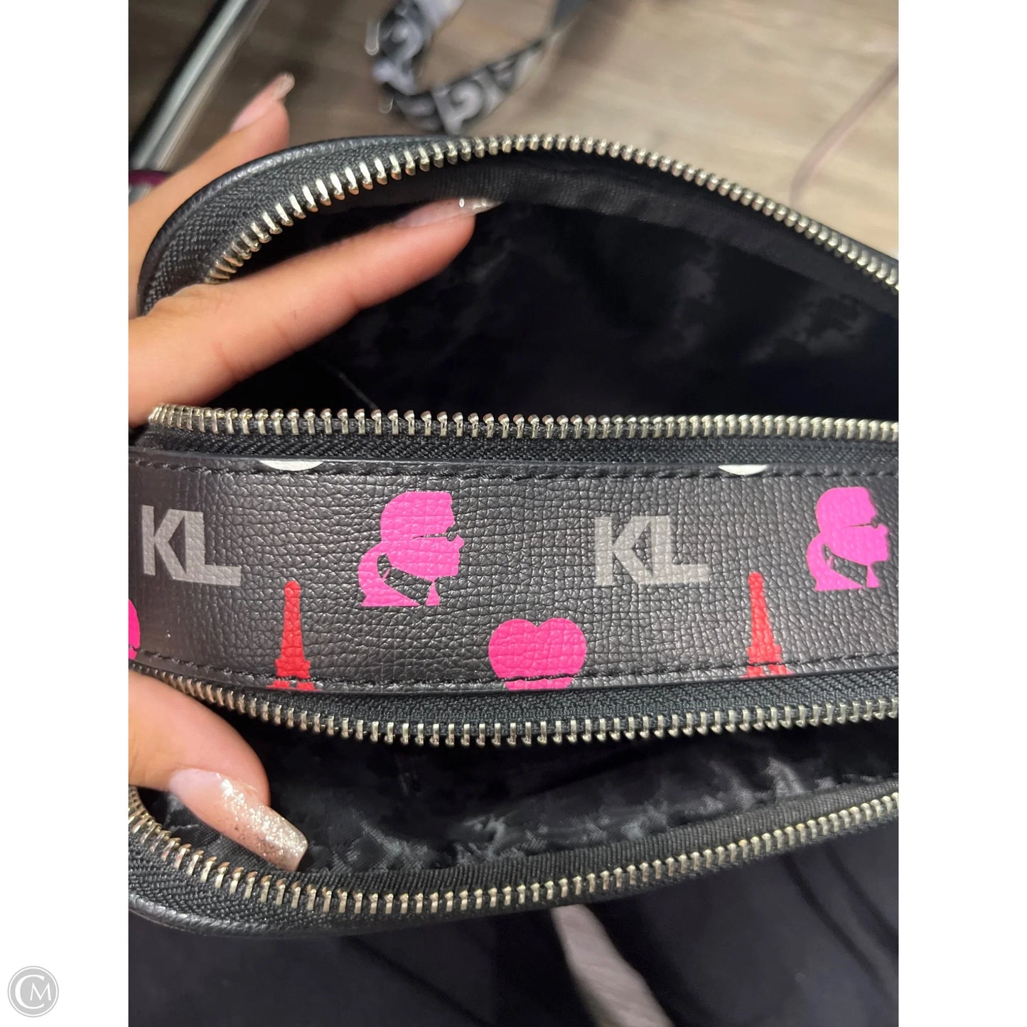 Crossbody Designer By Karl Lagerfeld, Size: Small