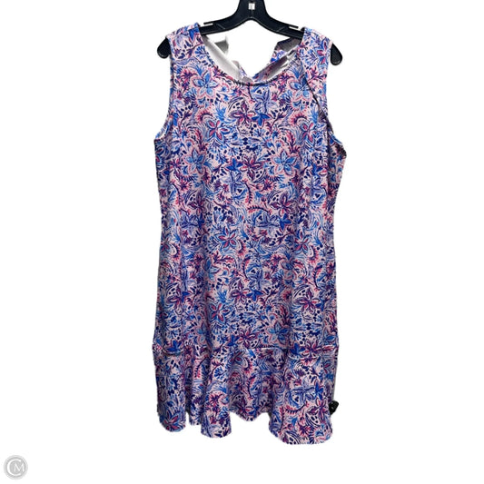 Dress Casual Short By stella parker In Blue & Pink, Size: Xl